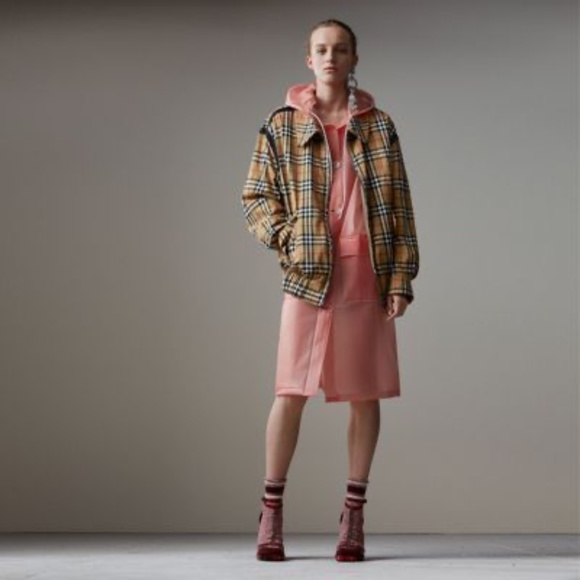 EMT 500 Burberry Check Gabardine Harrington Jacket - Picture 8 of 9